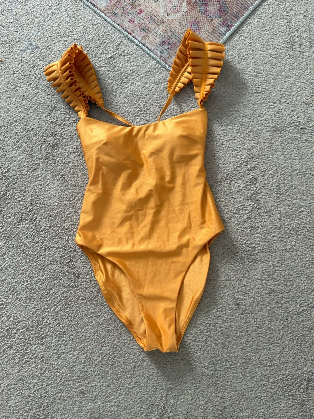 Andrea Iyamah Tisi One Piece Swimsuit in Gold